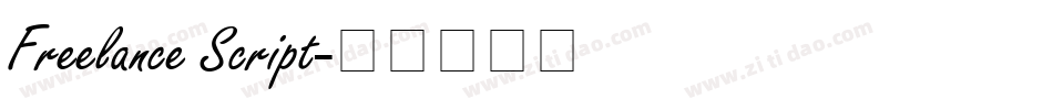 Freelance Script字体转换